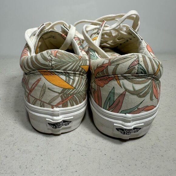 VANS Old Skool Low Authentic California Floral, Hawaiian (Beige) Womens 8 Shoes - Picture 5 of 8